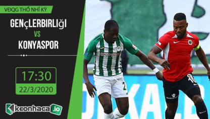 Soi kèo Genclerbirligi vs Konyaspor 17h30, ngày 22/3/2020