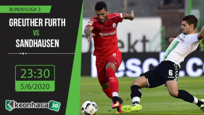 Soi kèo Greuther Furth vs Sandhausen 23h30, ngày 5/6/2020