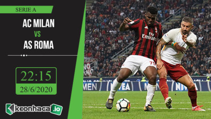 Soi kèo AC Milan vs AS Roma 22h15, ngày 28/6/2020