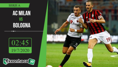 Soi kèo AC Milan vs Bologna 2h45, ngày 19/7/2020