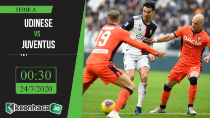 Soi kèo Udinese vs Juventus 0h30, ngày 24/7/2020