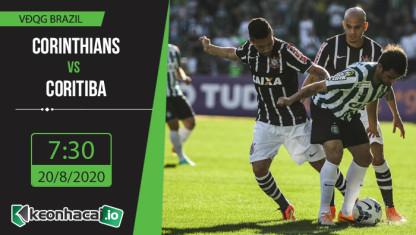Soi kèo Corinthians vs Coritiba 7h30, ngày 20/8/2020