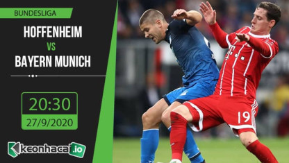 Soi kèo Hoffenheim vs Bayern Munich 20h30, ngày 27/9/2020